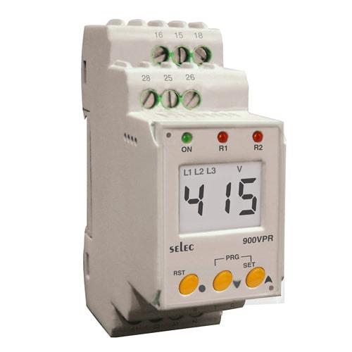 Rơ le bảo vệ điện áp và tần số SELEC 900VPR-2- 280520V
